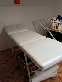 lettino massaggio e lampada 