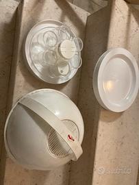 Servizio  piatti e bicchieri Guzzini vintage