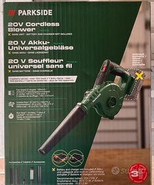 soffiatore Parkside a batteria NUOVO no batteria