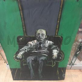 QUADRO SU CARTONCINO 70 X 100 TECNICA MISTA UOMO I