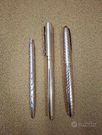 Set di 3 penne Lalex oro 750