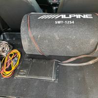 Kit Subwoofer+amblificatore+ cavi