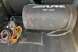 Kit Subwoofer+amblificatore+ cavi