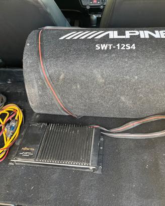 Kit Subwoofer+amblificatore+ cavi