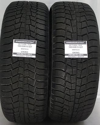 2 PNEUMATICI USATI 185/55R15 82T WINTECH VIKING GO