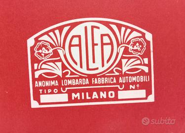 7 stampe Alfa-Romeo d'epoca