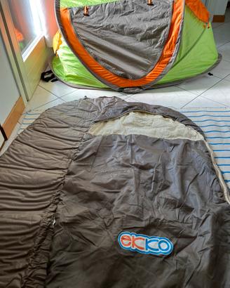 Tenda materassino e sacco a pelo per bambino