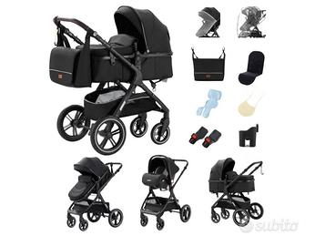 Passeggino  3 in 1 Nero + Culla + OMAGGI