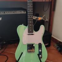 Di Carlo Guitars telecaster See Foam Green