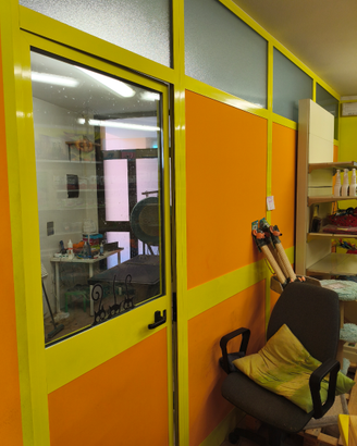 Parete di alluminio divisoria