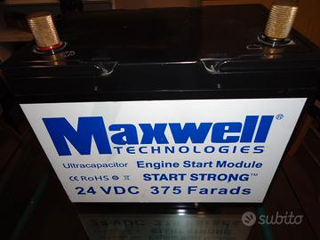 batteria supercondensatori maxwell 24v 375 farad