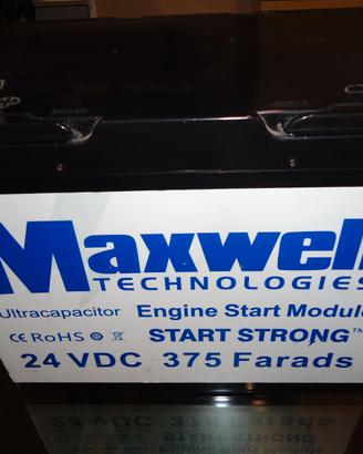 batteria supercondensatori maxwell 24v 375 farad