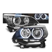 FARI BMW E60 E61 03-07 OCCHI ANGEL CCFL NERI