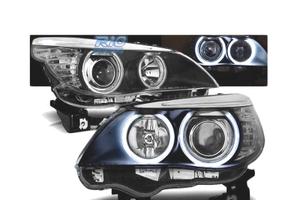 FARI BMW E60 E61 03-07 OCCHI ANGEL CCFL NERI