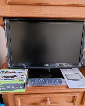 TV/ Monitor AEG LED full HD 22 pollici DVD
