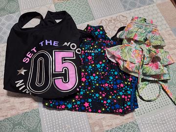 N. 3 costumi ragazza 14-15 anni vestibilità piccol