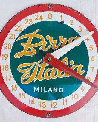 insegna smaltata Segnapunti BIRRA ITALIA anni 50