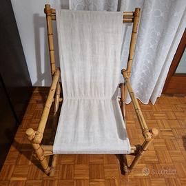Sedia in bambù vintage