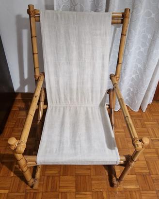 Sedia in bambù vintage