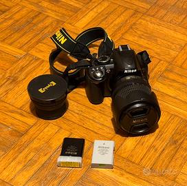 Reflex NIKON D3100 come Nuova + 2 Obiettivi