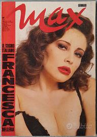 Francesca Dellera Max Rivista Gennaio 1988
