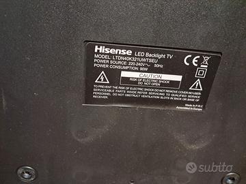 smart tv hisense led LTDN40K321UWTSEU
