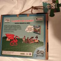 Puzzle bambino 60 pezzi castello cavaliere