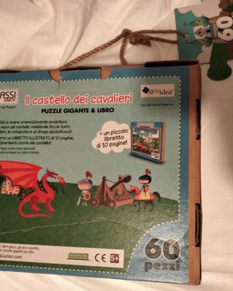 Puzzle bambino 60 pezzi castello cavaliere