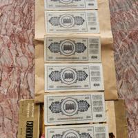 Dinari Repubblica Jugoslavia 