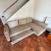 Divano/letto angolare con contenitore