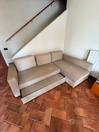 Divano/letto angolare con contenitore