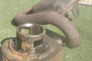 Cilindro Piaggio 100+Marmitta Originale per ET3