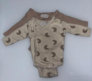 2 body neonati manica lunga, taglia 56cm