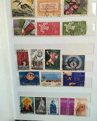 Album di francobolli, collezione, italiani