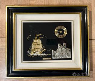 Quadro orologio da parete vintage