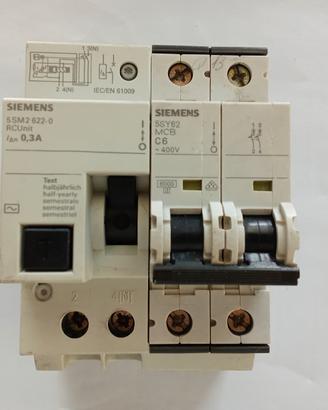 Differenziale e Magnetotermico SIMENS
