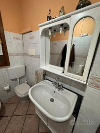 Bagno completo: lavello con mobile + WC + bidet