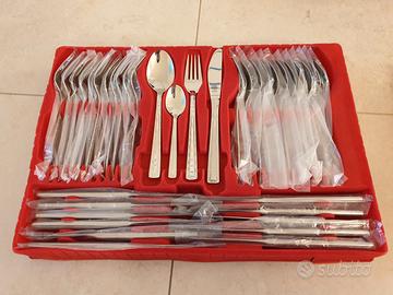 Valigia 72 posate Bestecke Chrom Nickel 18/10