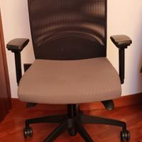 Poltrona girevole da studio con rotelle 