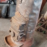 fornello in ghisa vintage