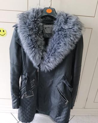 giubbotto donna in pelle e con pelliccia 