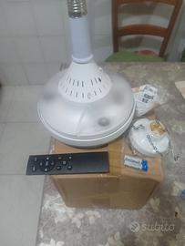ventilatore luce led con yelecomando