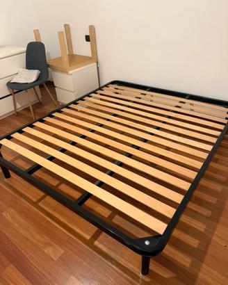Base letto a doghe matrimoniale