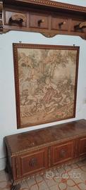 Cappelliera, quadro e cassapanca anni 70
