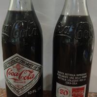 Bottiglia coca cola vetro 50 anni