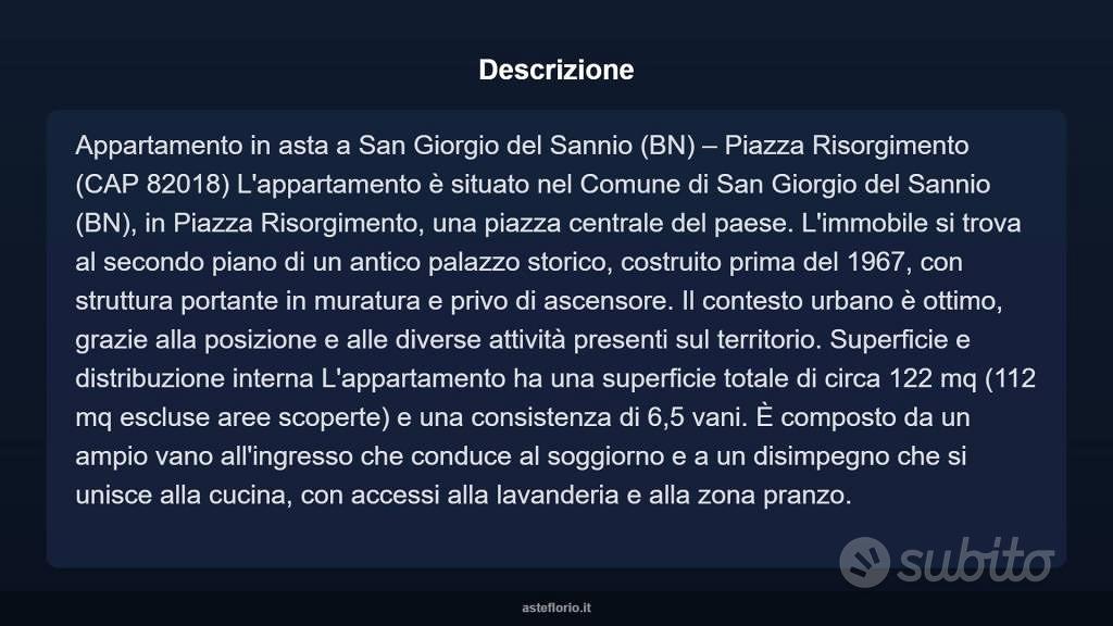 Appartamento – San Giorgio del Sannio, Sant'Agnese, Marzani - Vista 3