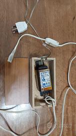 Adattatore 220v 12v 315mA con scatola in legno