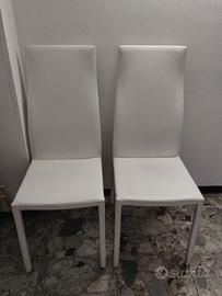 4 sedie in pelle Bonaldo