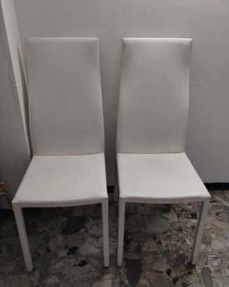 4 sedie in pelle Bonaldo