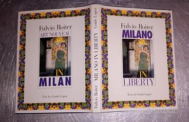 libro Milano in liberty. Fulvio roiter. bilingue
